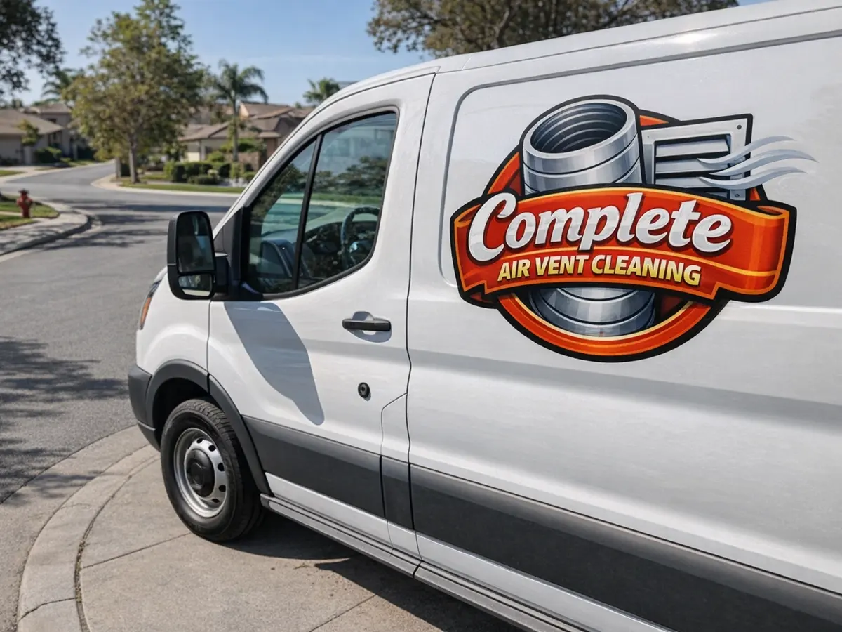 Service van arriving on a La Jolla, CA street — local same-day coverage